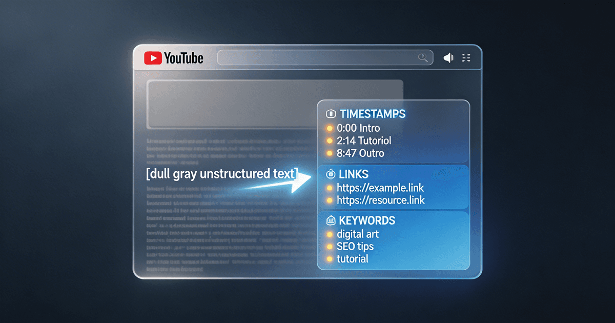 Illustration for How to Use AI to Write Better YouTube Descriptions