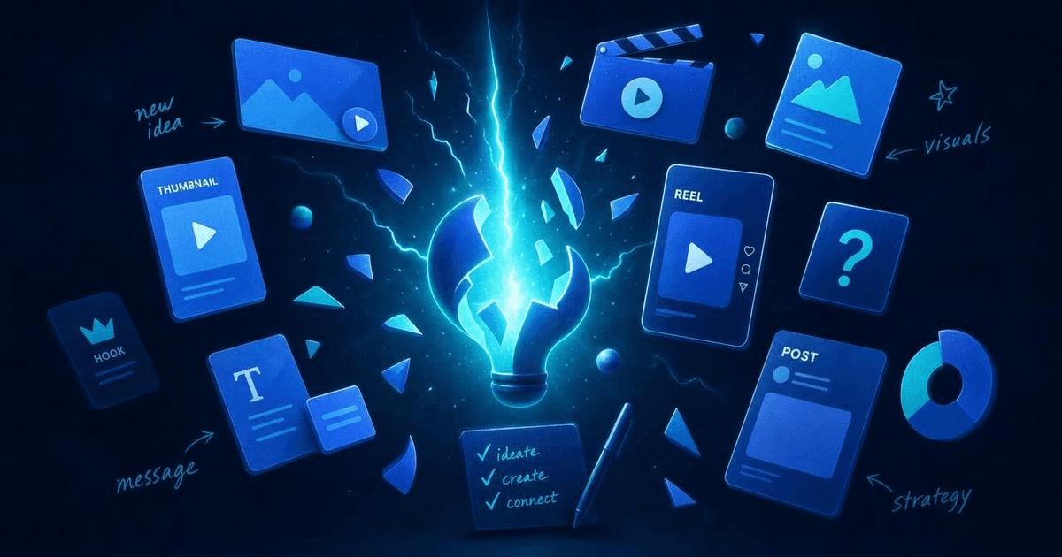 Illustration for Content Idea Brainstormer: 10 Ready-to-Film Ideas for Any Niche in Seconds