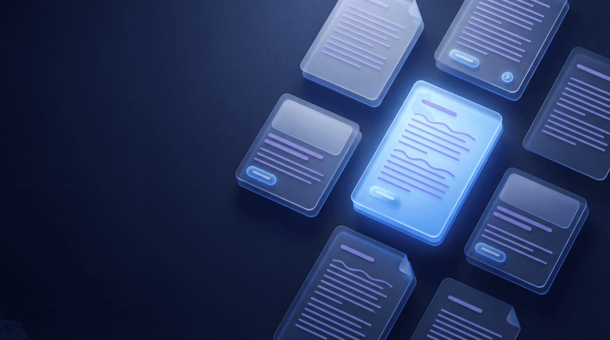 Conceptual illustration of AI-powered content creation tools and workflows