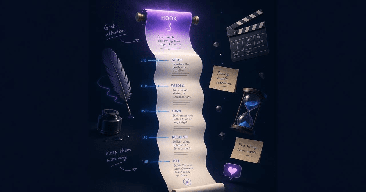 Illustration for TikTok Script Template: Hooks, Pacing, and Comment-Driving CTAs in Minutes