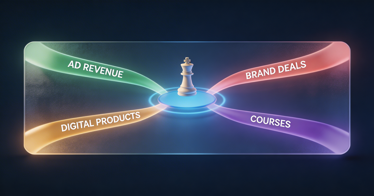 Illustration for AI Monetization Strategy for Creators: Build Multiple Revenue Streams in 2026