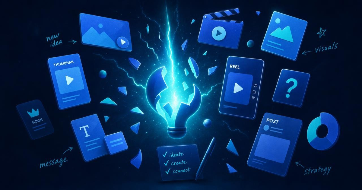 Illustration for Content Idea Brainstormer: 10 Ready-to-Film Ideas for Any Niche in Seconds