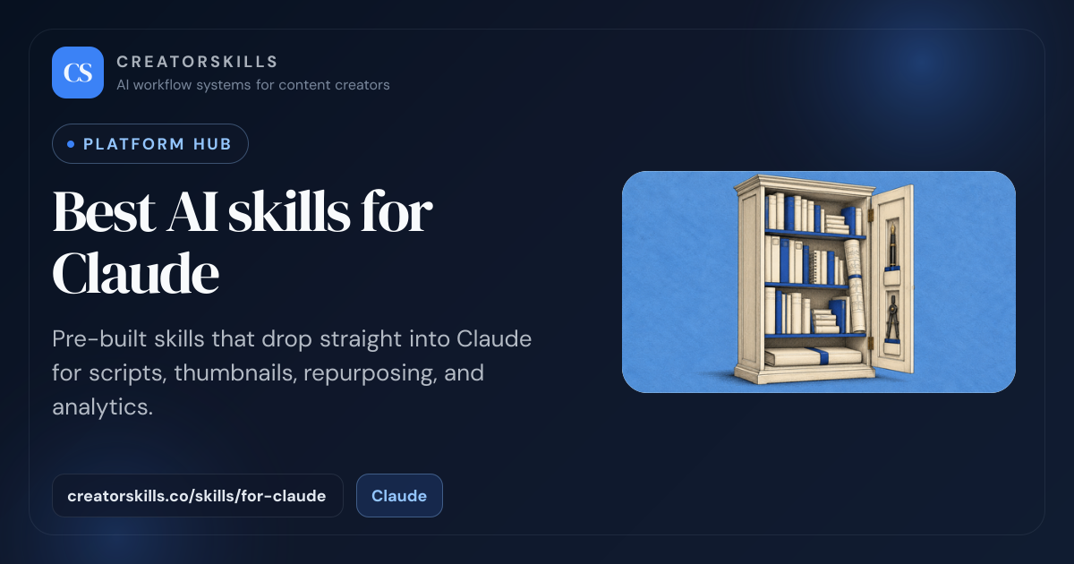 Best AI Skills for Claude Users | CreatorSkills